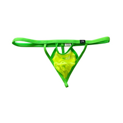 Green Men's Mesh 'n' Mischief Thongs - pridevoyageshop.com - gay men’s thongs, boxers, briefs and jockstraps