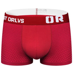 red ORLVS Men's Breathable Mesh Boxer Briefs - pridevoyageshop.com - gay men’s underwear and swimwear