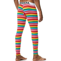 sexy gay man in rainbow Gay Leggings | Men's WFH Thermal Leggings - pridevoyageshop.com - gay men’s underwear and activewear