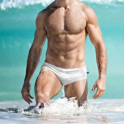 Men's Bold Solid Swim Briefs
