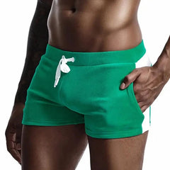 a hot gay man in green Men's Terry Cloth Basic Shorts - pridevoyageshop.com - gay men’s underwear and swimwear