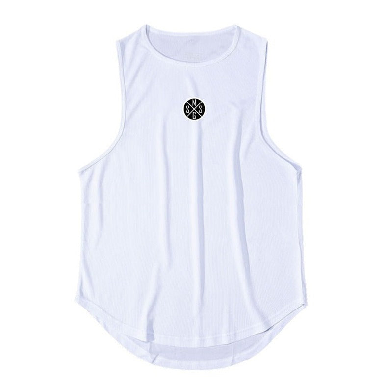 white Gay Tops | Mens Bodybuilding Gym Tank Top - pridevoyageshop.com - gay men’s gym tank tops, mesh tank tops and activewear