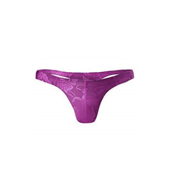 purple Sissy Floral Lace Thong | Gay Men Underwear- pridevoyageshop.com - gay men’s underwear and swimwear
