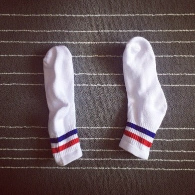 white Vintage Short Sports Socks for Men: Best Choice for Gay White Socks- pridevoyageshop.com - gay men’s harness, lingerie and fetish wear