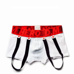 white DM Gay Men's Hero Reverse Jockstrap - pridevoyageshop.com - gay men’s underwear and swimwear