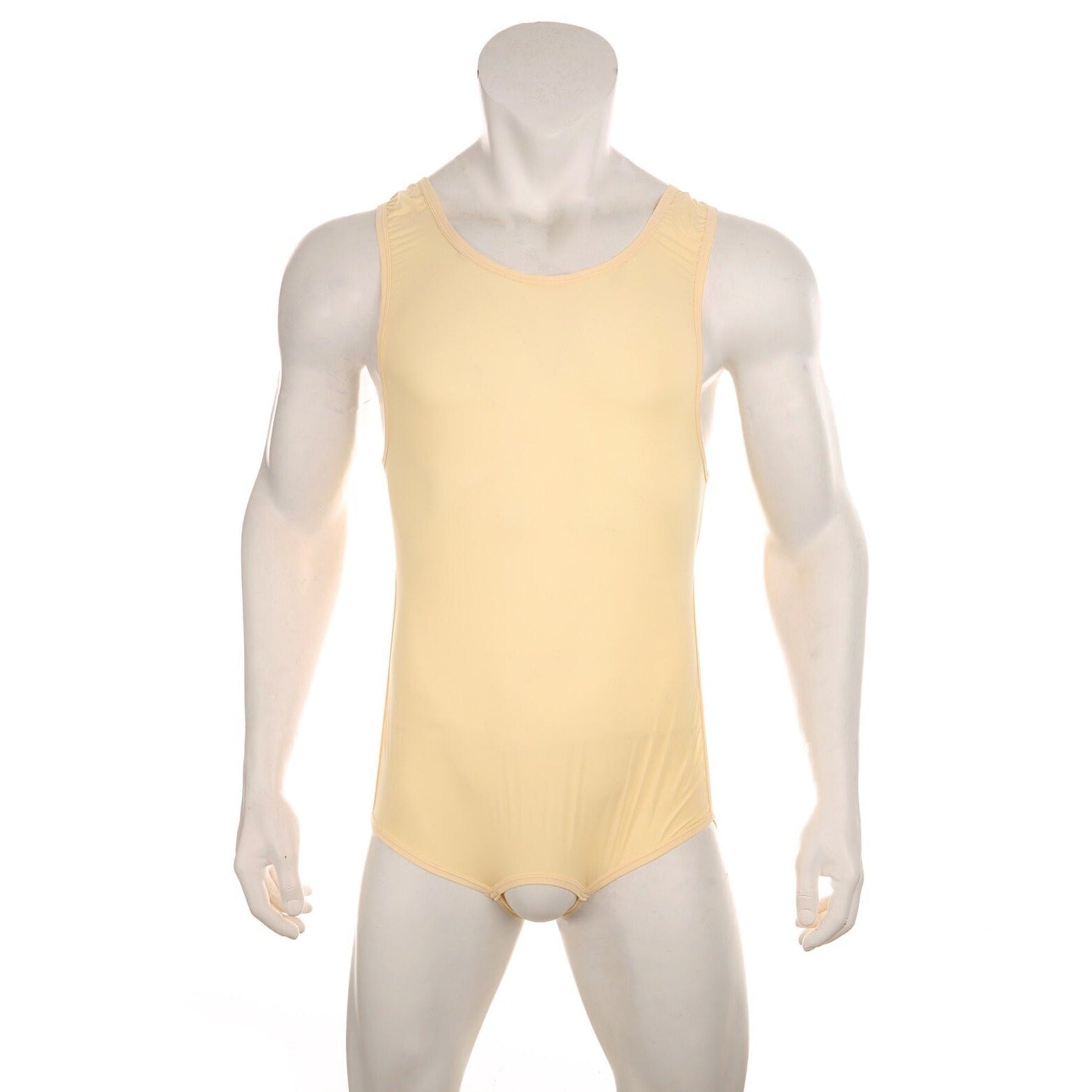 nude Gay Bodysuit and Singlet | Show It Off Blackless Bodysuit - Men's Singlets, Bodysuits, Leotard & Unitard - pridevoyageshop.com