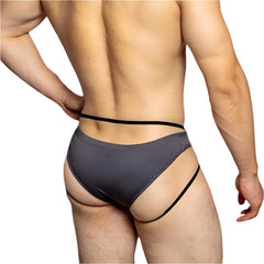 a hot man in dark gray DM Hook-Up Briefs - pridevoyageshop.com - gay men’s thongs, boxers, briefs and jockstraps