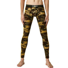 sexy gay man in army green Gay Leggings | Seobean Camouflage Thermal Leggings - pridevoyageshop.com - gay men’s underwear and activewear