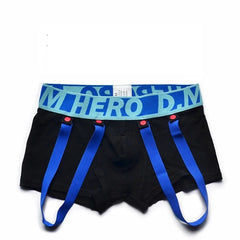 black DM Gay Men's Hero Reverse Jockstrap - pridevoyageshop.com - gay men’s underwear and swimwear