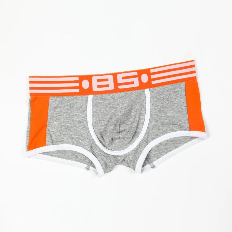 gray Man's 85 Collection Side Stripe Boxer Briefs - pridevoyageshop.com - gay men’s underwear and swimwear
