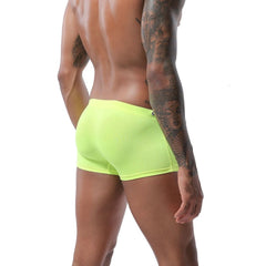 hot gay man in Fluorescence green Gay Swimwear & Beachwear | Men's Bowtie Tight Swim Trunks - pridevoyageshop.com - gay men’s underwear and swimwear