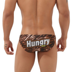 sexy gay man in Tiger pattern SEOBEAN Gay Fun Statement Briefs | Gay Mens Underwear- pridevoyageshop.com - gay men’s underwear and swimwear