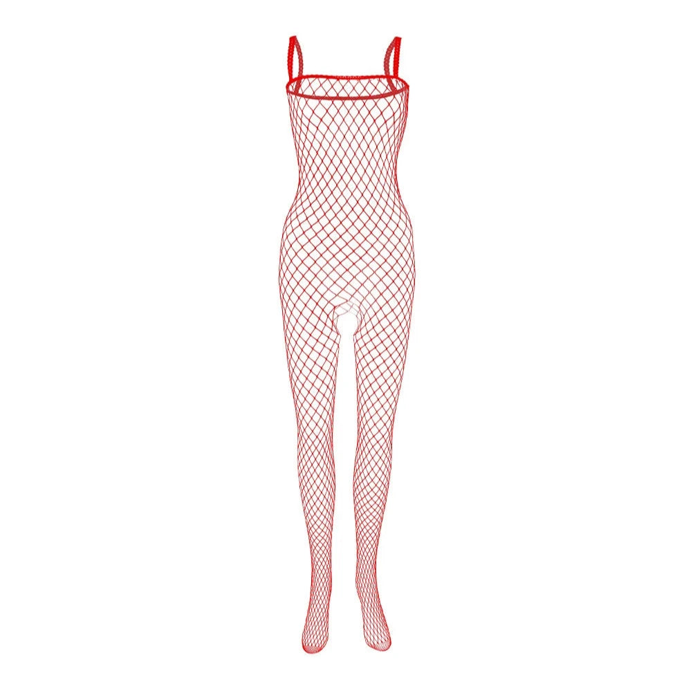 red Bare Desire Men’s Fishnet Bodysuit - pridevoyageshop.com - gay men’s bodystocking, lingerie, fishnet and fetish wear