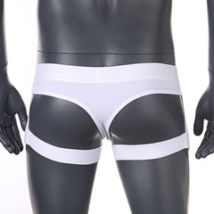 white Men's Bubble Butt Jock Thong | Gay Men Underwear- pridevoyageshop.com - gay men’s underwear and swimwear