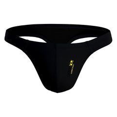 black ADANNU Classic Gay Thong | Gay Men Underwear- pridevoyageshop.com - gay men’s underwear and swimwear