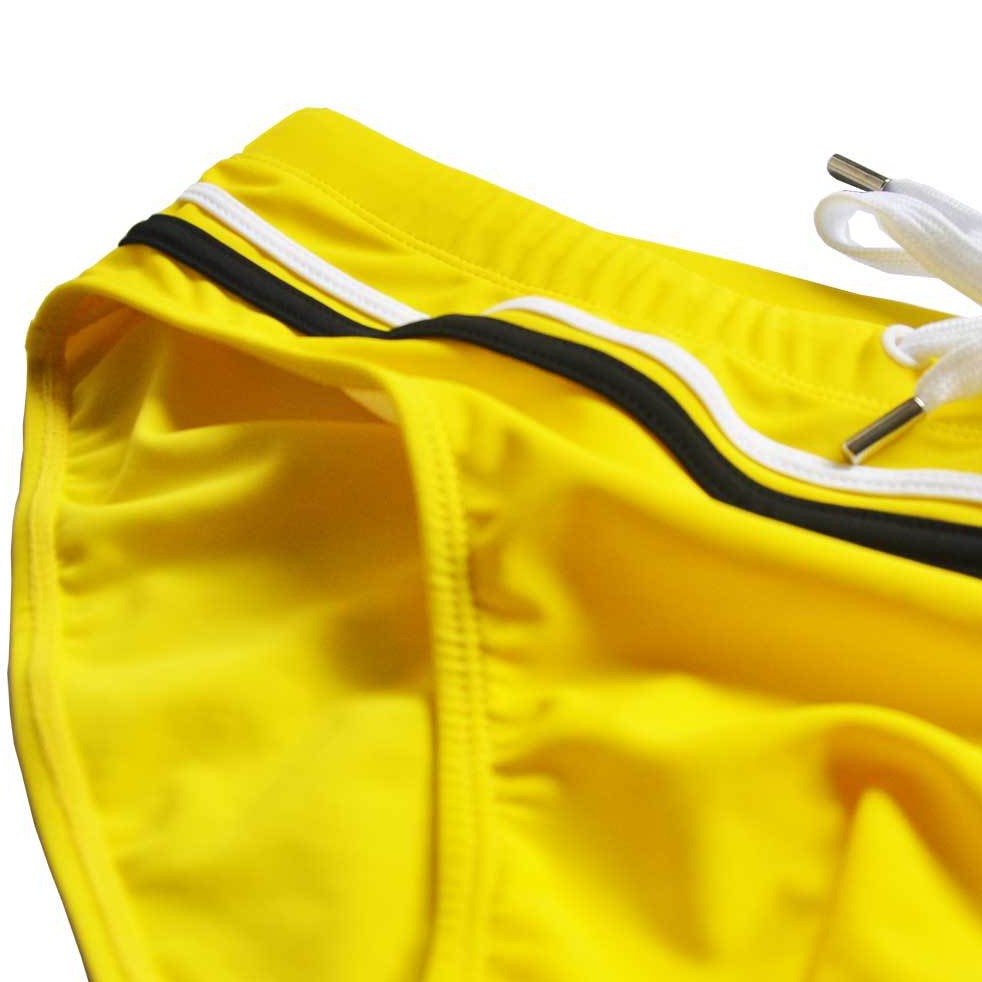 details of yellow Gay Swimwear | French Swim Briefs- pridevoyageshop.com - gay men’s underwear and swimwear