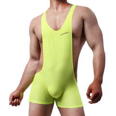 sexy gay man in yellow Gay Singlet and Bodysuit | Men's Workout Gym Singlets - Men's Singlets, Bodysuits, Rompers & Jumpsuits - pridevoyageshop.com