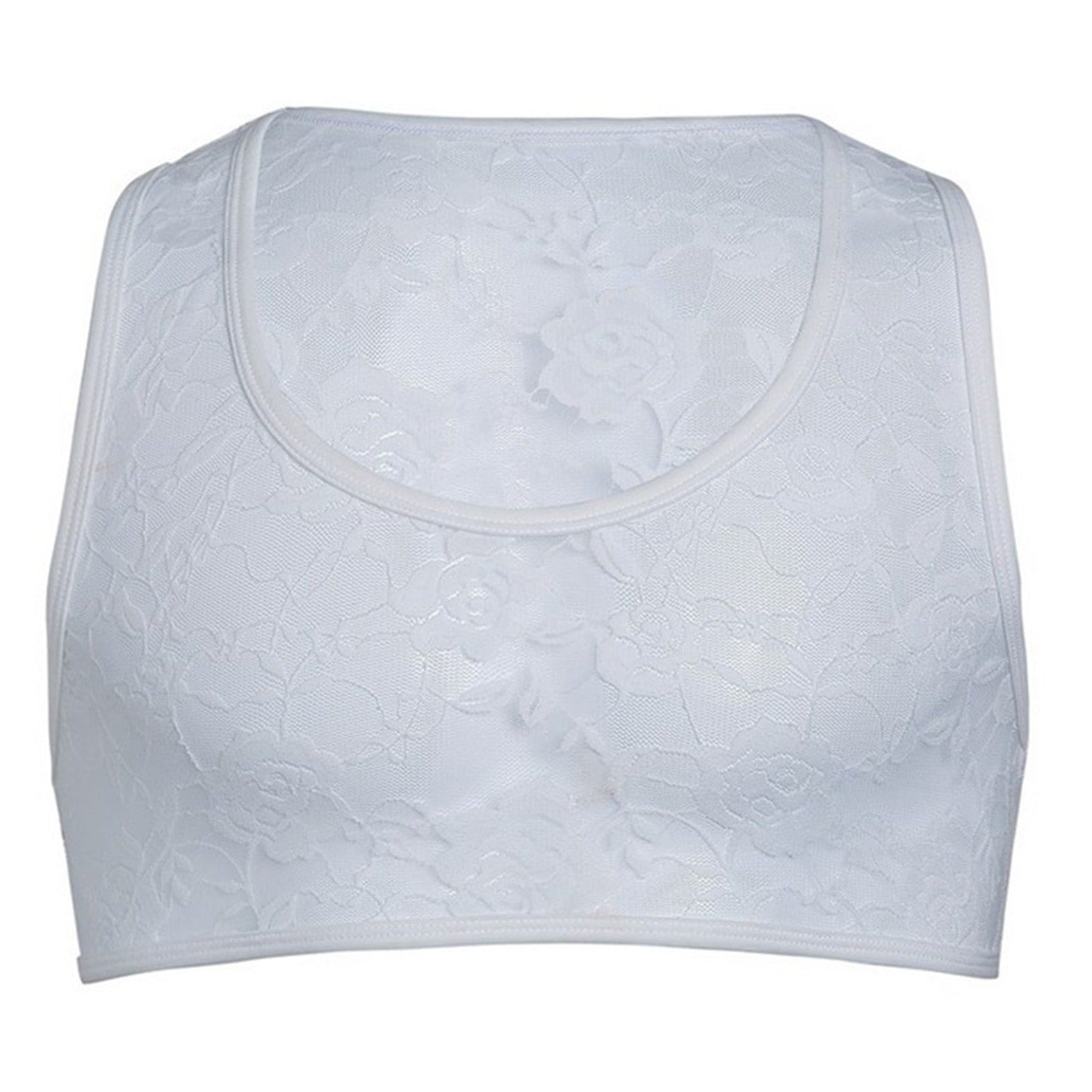 white Men's Erotic Floral Lace Crop Tops | Gay Crop Tops & lingerie - pridevoyageshop.com - gay crop tops, gay casual clothes and gay clothes store