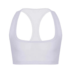 white Men's Sleevless Y Back Crop Top | Gay Crop Tops & Sports Wear - pridevoyageshop.com - gay crop tops, gay casual clothes and gay clothes store