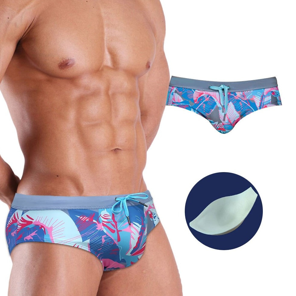 hot gay man in Gay Swimwear | Men's Tropical Swim Brief- pridevoyageshop.com - gay men’s underwear and swimwear