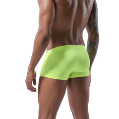 hot gay man in Fluorescence green Gay Swimwear & Beachwear | Men's Bowtie Tight Swim Trunks - pridevoyageshop.com - gay men’s underwear and swimwear