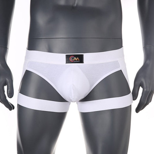 white Men's Bubble Butt Jock Thong | Gay Men Underwear- pridevoyageshop.com - gay men’s underwear and swimwear