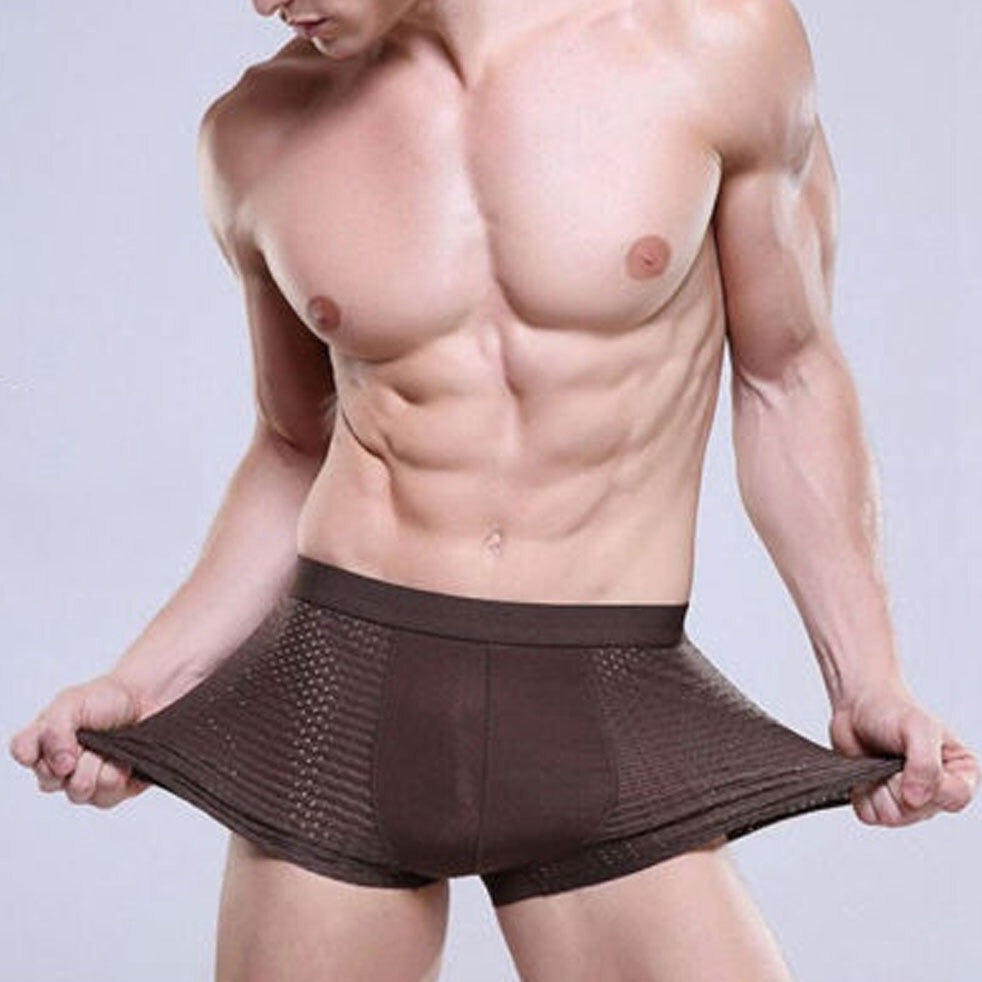 hot man in auburn Men's Breathable Mesh Pouch Boxer Brief | Gay Underwear- pridevoyageshop.com - gay men’s underwear and swimwear