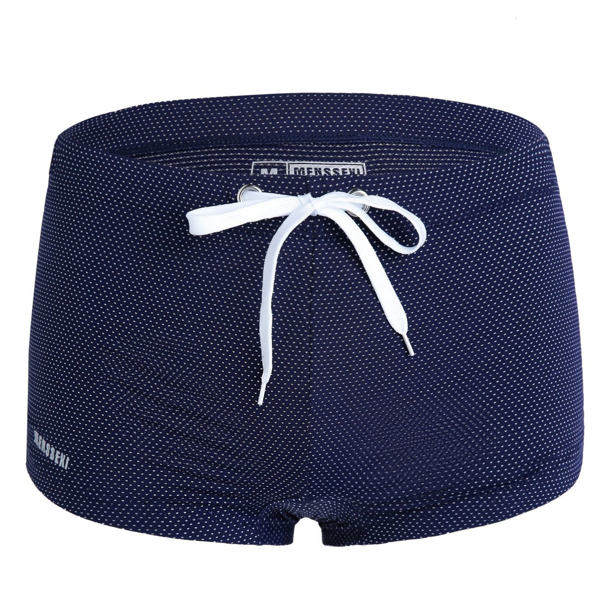 details of royal blue Gay Swimwear & Beachwear | Men's Bowtie Tight Swim Trunks - pridevoyageshop.com - gay men’s underwear and swimwear