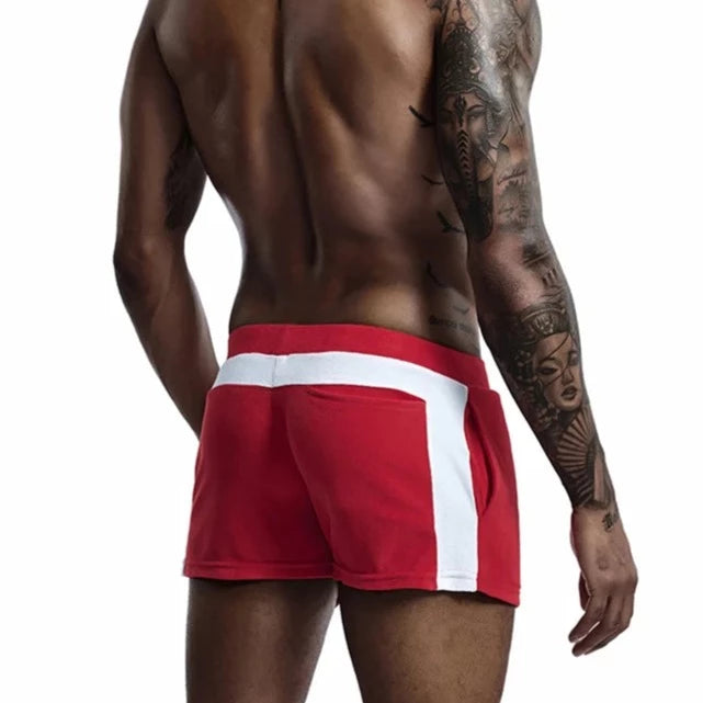 a hot gay man in red Men's Terry Cloth Basic Shorts - pridevoyageshop.com - gay men’s underwear and swimwear