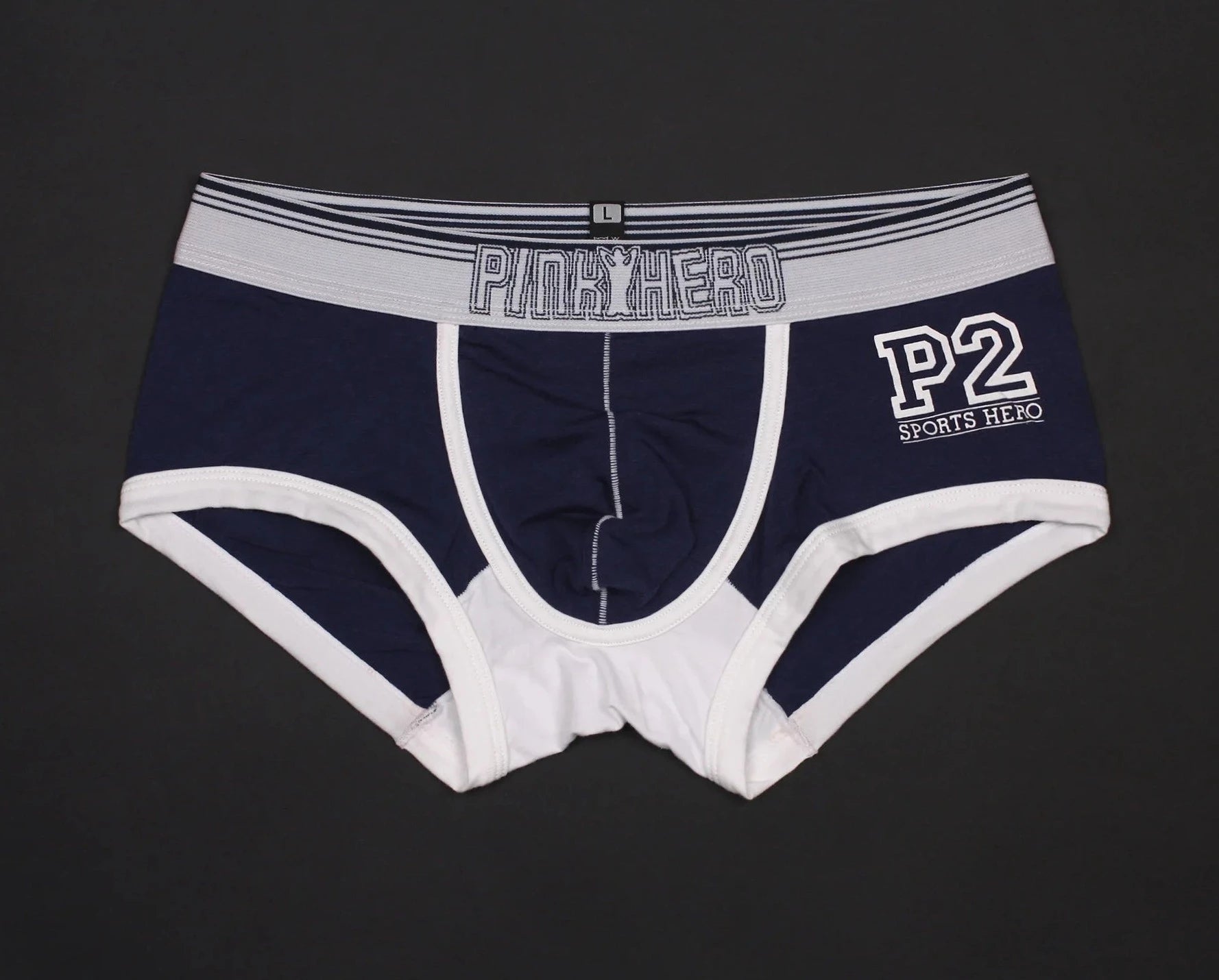 Sapphire blue Pink Hero Square Cut Boxer Briefs - pridevoyageshop.com - gay men’s underwear and swimwear