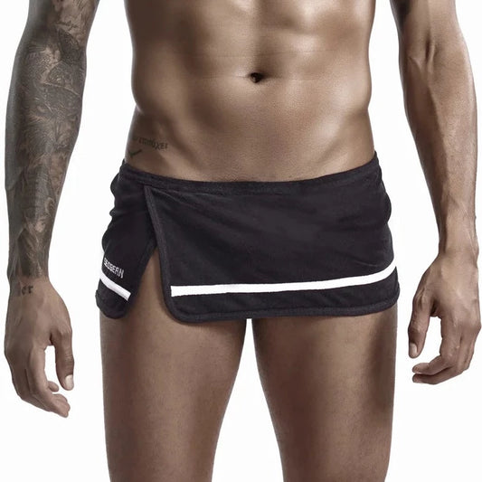 a hot gay man in black Men's Running Shorts with Hidden Briefs - pridevoyageshop.com - gay men’s underwear and swimwear