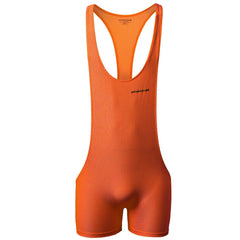 orange Gay Singlet and Bodysuit | Men's Workout Gym Singlets - Men's Singlets, Bodysuits, Rompers & Jumpsuits - pridevoyageshop.com