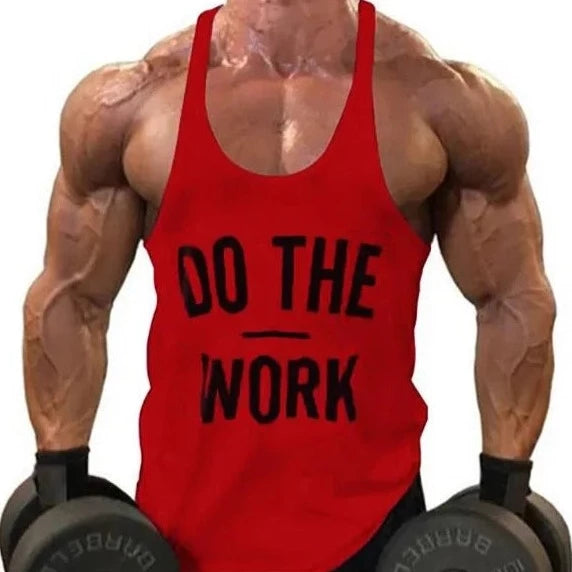 sexy gay hunk in red Gay Tops | Men's Bodybuilding Cotton Stringer Tank Tops - pridevoyageshop.com - gay men’s gym tank tops, mesh tank tops and activewear