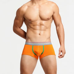 a sexy gay man in orange SEOBEAN "Can You Host" Boxer Briefs - pridevoyageshop.com - gay men’s underwear and swimwear