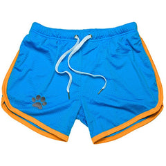 sky blue Gay Shorts | Gay Bear Paw Gym Shorts - Men's Activewear, gym short, sport shorts, running shorts- pridevoyageshop.com