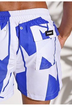 hot gay man in Gay Swimwear & Beachwear | Desmiit Color Block Board Shorts - pridevoyageshop.com - gay men’s underwear and swimwear