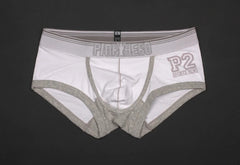white Pink Hero Square Cut Boxer Briefs - pridevoyageshop.com - gay men’s underwear and swimwear