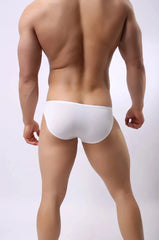 a hot gay man in white Brave Person Side Buckle Briefs - pridevoyageshop.com - gay men’s underwear and swimwear