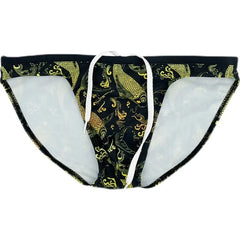 details of Men's Gold Fish Swim Briefs - pridevoyageshop.com - gay men’s underwear and swimwear