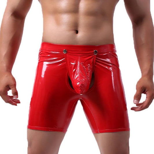 hot gay man in red Kinky Removable Open Pouch Boxers | Gay Underwear- pridevoyageshop.com - gay men’s underwear and swimwear