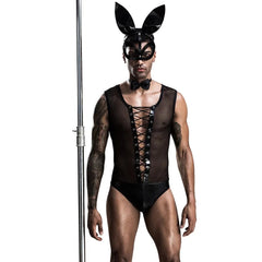 a hot gay man in Sexy Rabbit Gay Costume | Gay Costume & Club Wear - pridevoyageshop.com - gay costumes, men Role Play Outfits, gay party costumes and gay rave outfits