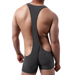 sexy gay man in black Gay Singlet and Bodysuit | Men's Workout Gym Singlets - Men's Singlets, Bodysuits, Rompers & Jumpsuits - pridevoyageshop.com