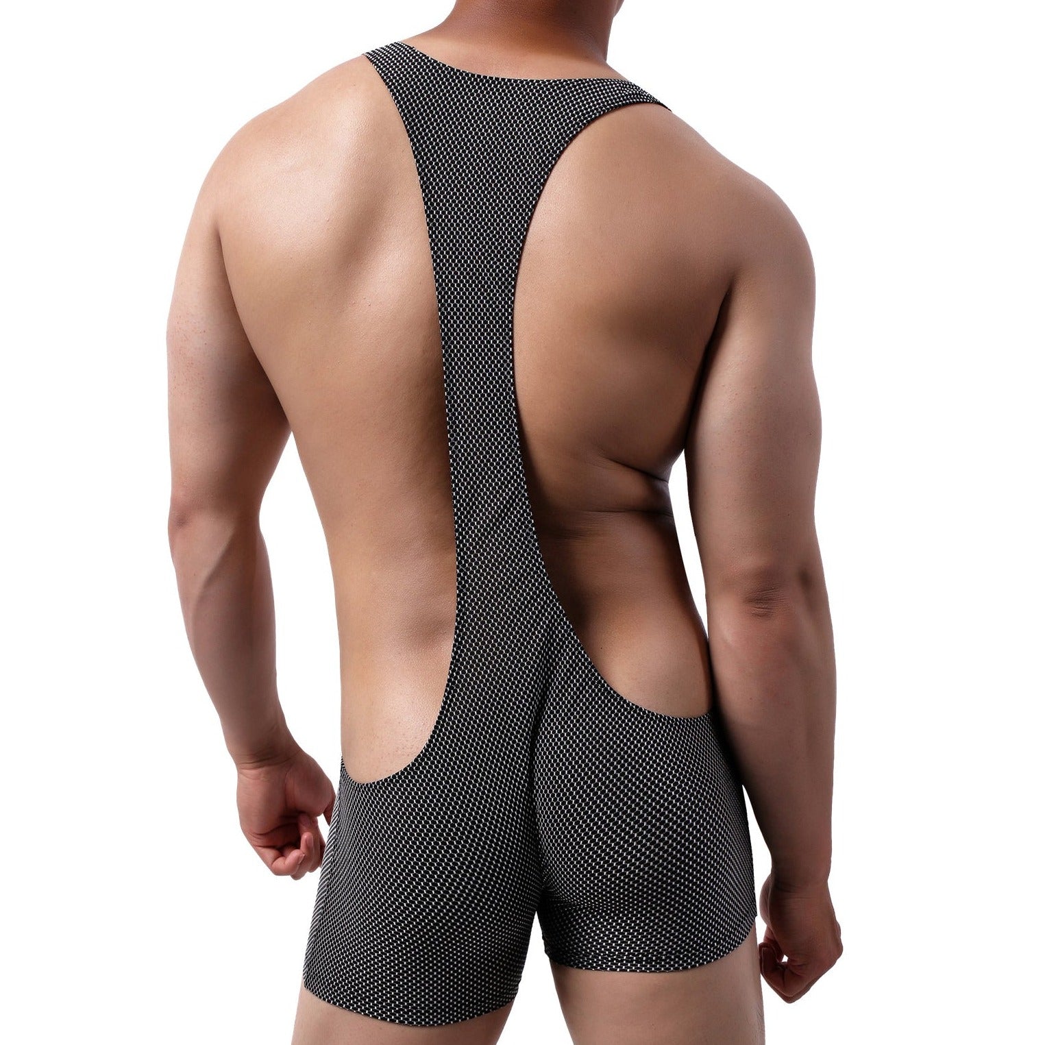 sexy gay man in black Gay Singlet and Bodysuit | Men's Workout Gym Singlets - Men's Singlets, Bodysuits, Rompers & Jumpsuits - pridevoyageshop.com