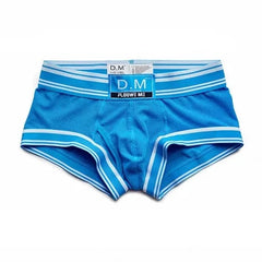 blue DM Men's Mesh Boxer Briefs - pridevoyageshop.com - gay men’s underwear and swimwear