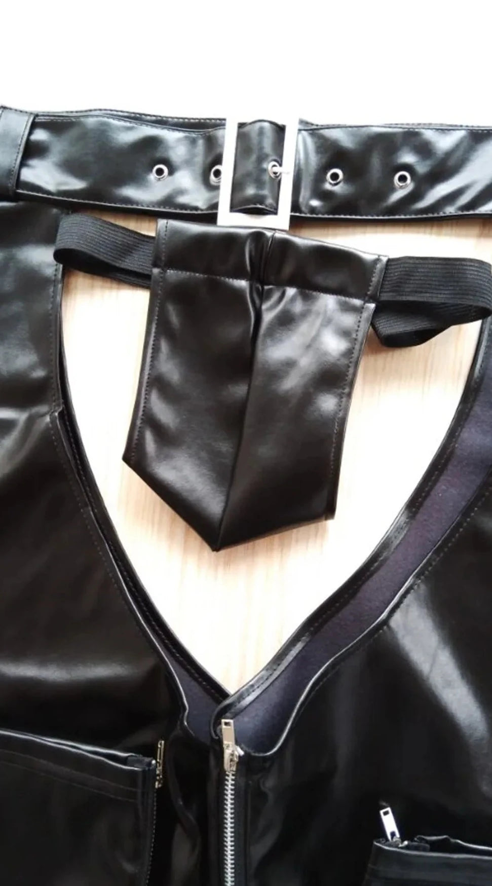 Men's PU Leather Assless Cowboy Chaps - pridevoyageshop.com - gay men’s bodystocking, lingerie, fishnet and fetish wear