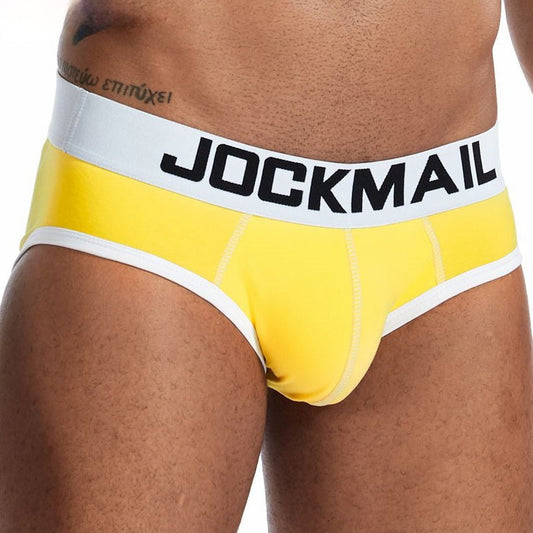 yellow Classic Modal Men's Briefs with pouch: Best Gay Underwear - pridevoyageshop.com - gay men’s underwear and swimwear