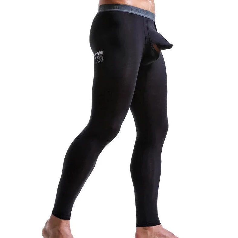 black Men's Show-It Thermal Long Johns - pridevoyageshop.com - gay men’s underwear and swimwear