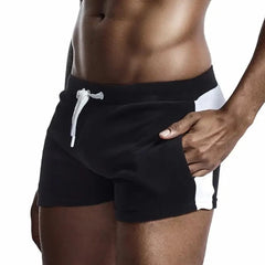 a hot gay man in black Men's Terry Cloth Basic Shorts - pridevoyageshop.com - gay men’s underwear and swimwear