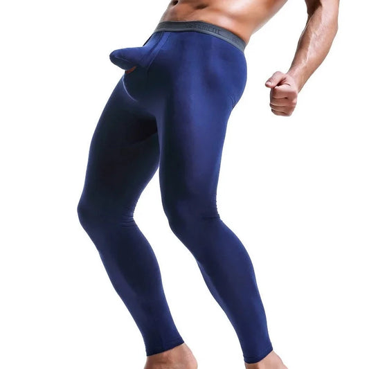 blue Men's Show-It Thermal Long Johns - pridevoyageshop.com - gay men’s underwear and swimwear