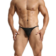 a man in Black Men's Classic Thong: Breathable Gay Underwear - pridevoyageshop.com - gay men’s underwear and swimwear